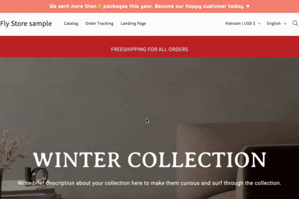 shopify sticky section