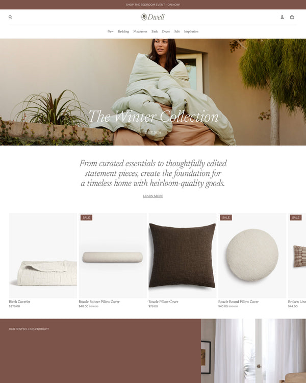 Dwell theme desktop preview