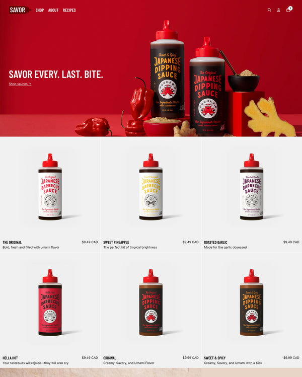 Savor theme desktop preview