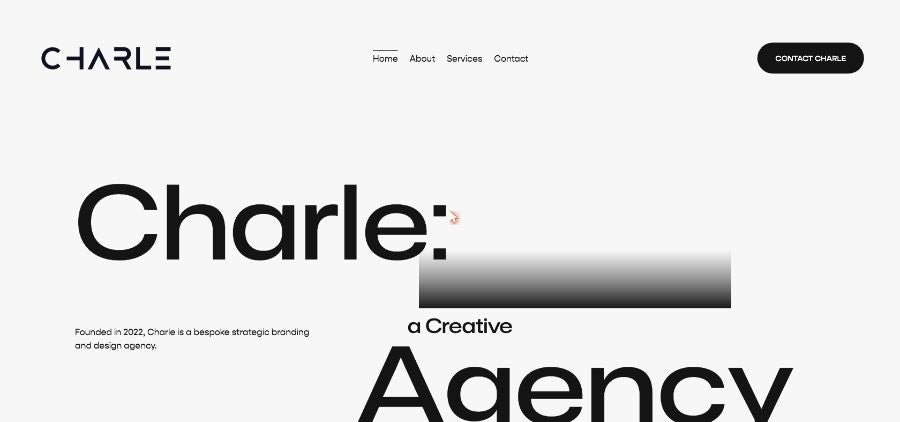 Charle Agency Shopify creative agency homepage