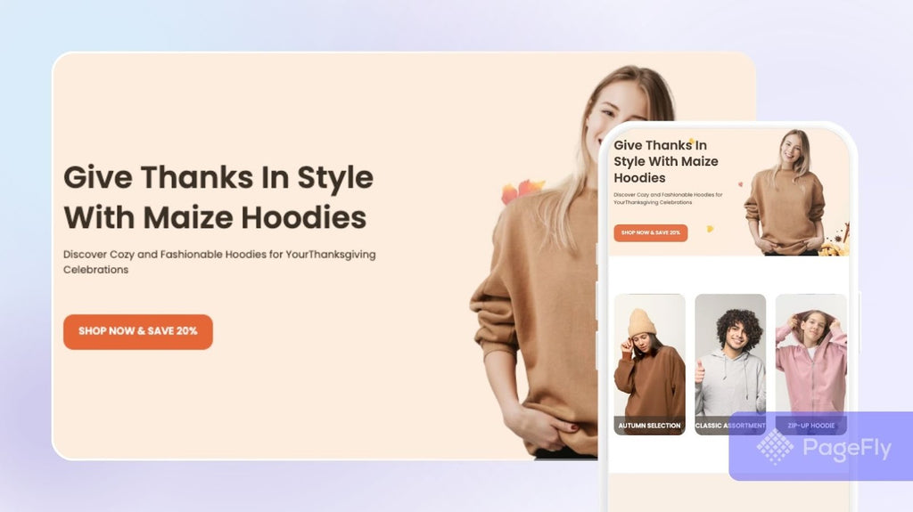 clothing landing page