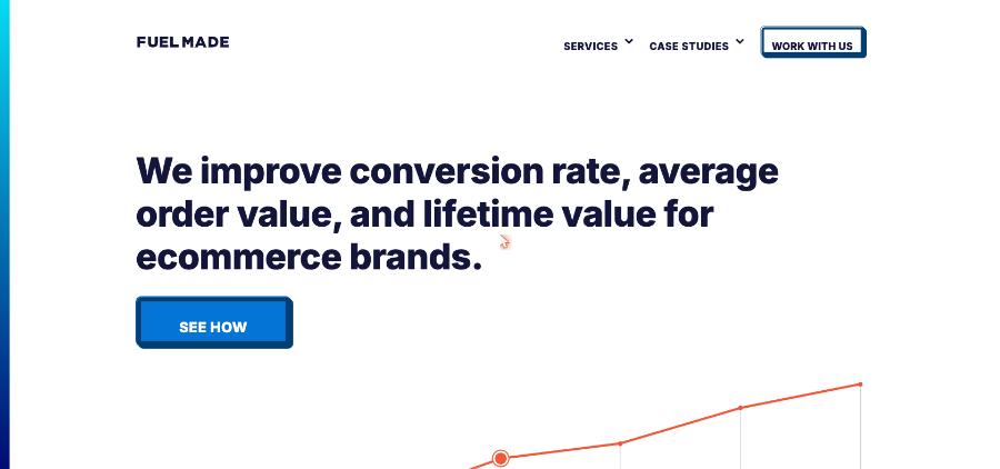 Fuel Made Shopify agency homepage