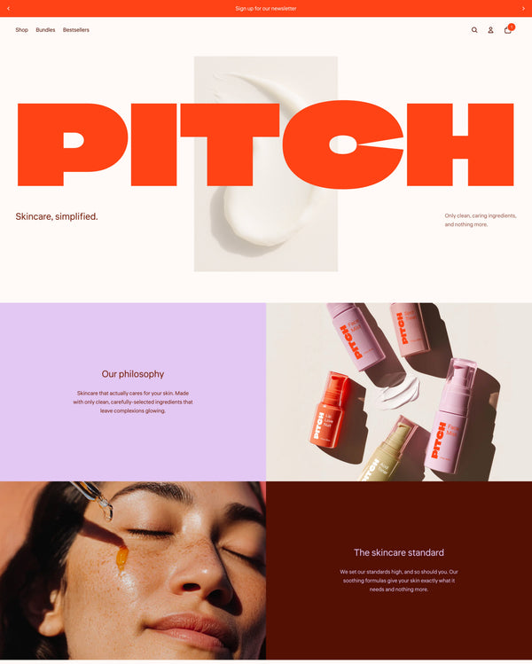 Pitch theme desktop preview