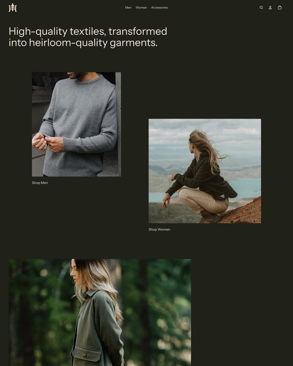 Heritage theme desktop preview