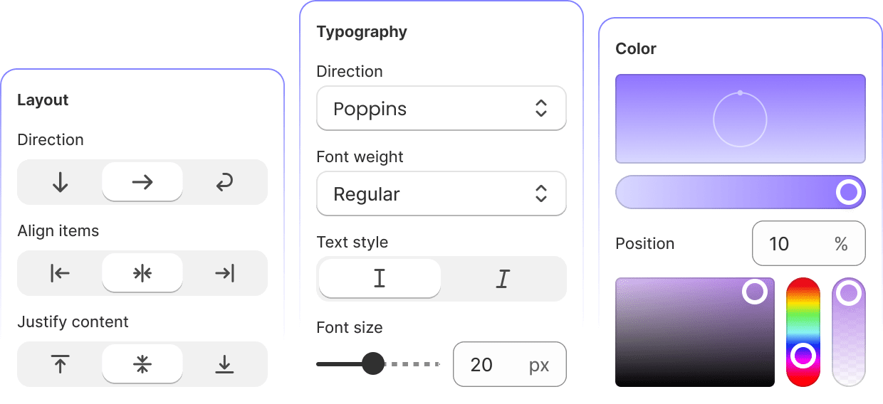 customize styles
