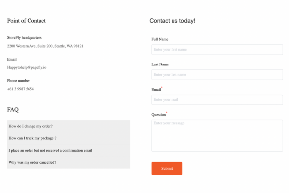 shopify form